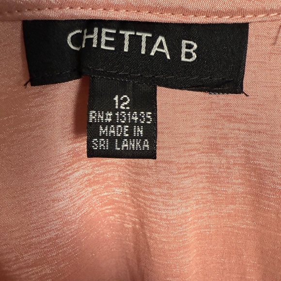 NWT CHETTA B Blush Ruffle Button-Up - Size 12 - Picture 4 of 6